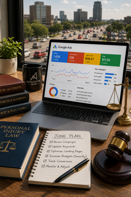 Google Ads for Personal Injury Lawyers in June: How to Prepare Campaigns for the Summer Accident Surge
