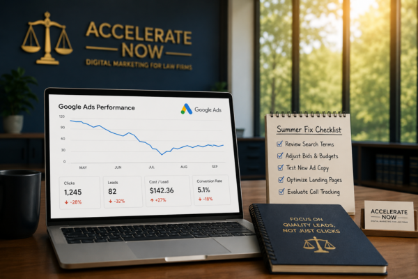 Why Your Law Firm’s Google Ads Slow Down Every Summer and How to Fix It